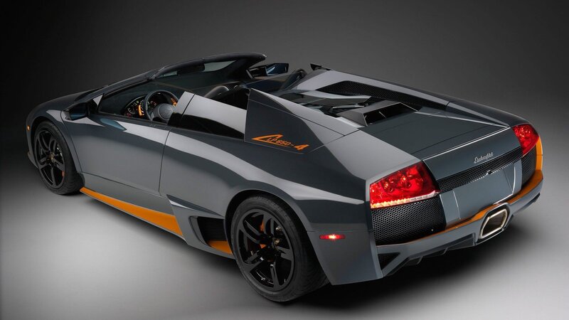 Gray Lamborghini Convertible — Dramatic, Photograph, Car, Steering Wheel