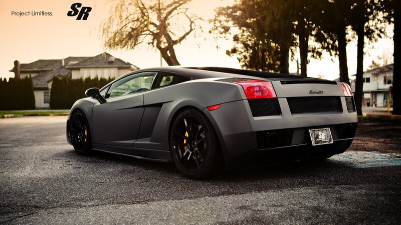 Gray Lamborghini Gallardo — Dramatic
