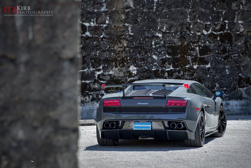 Gray Lamborghini Gallardo
