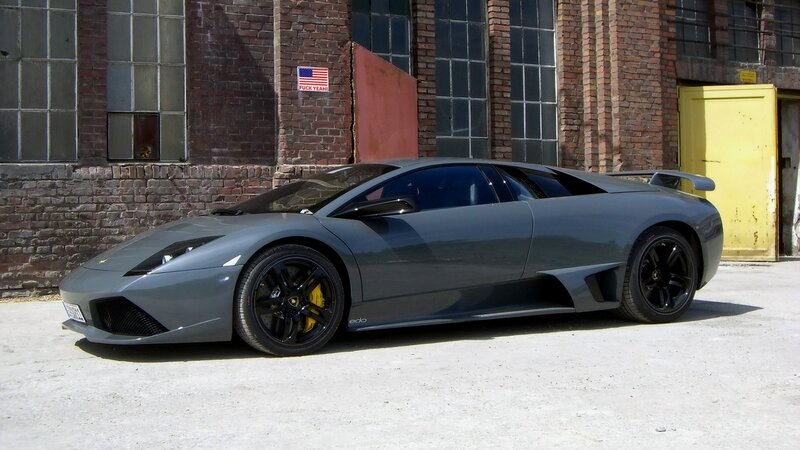 Gray Lamborghini Murcielago — Dramatic, Afternoon