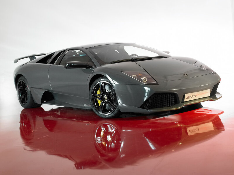 Gray Lamborghini Murcielago — Dramatic, Photograph
