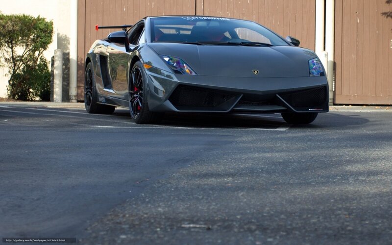 Gray Lamborghini Sports Car — Dramatic, Afternoon, Photograph