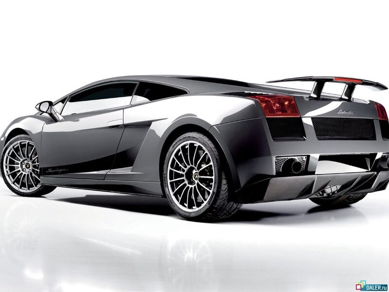 Gray Lamborghini Sports Car — Dramatic, Photograph, Rear Wing