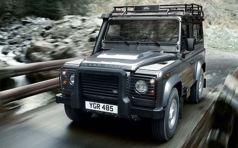 Gray Land Rover Defender