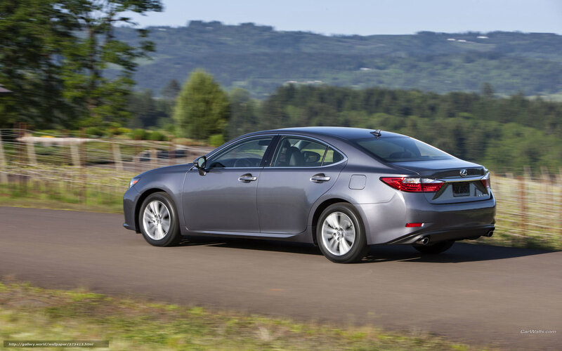 gray lexus driving on country road