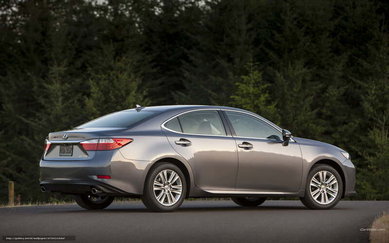 Gray Lexus ES sedan on road