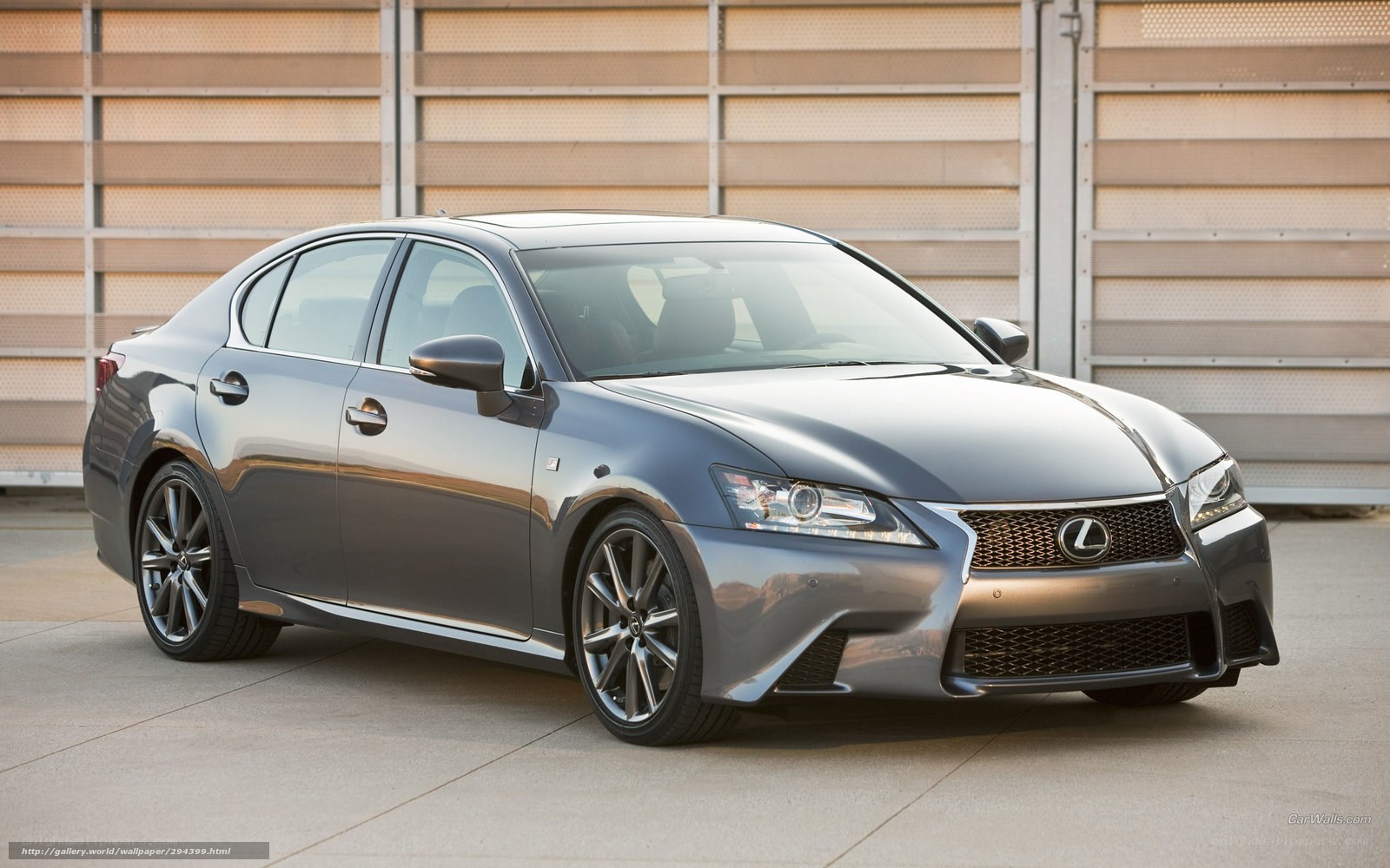 Gray Lexus GS sedan