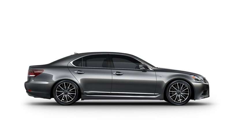 gray lexus sedan side view