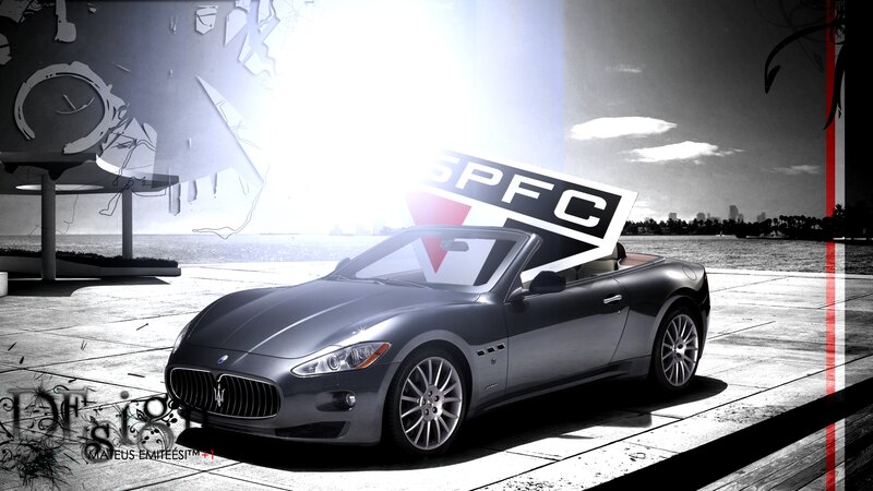 Gray Maserati Convertible — Dramatic