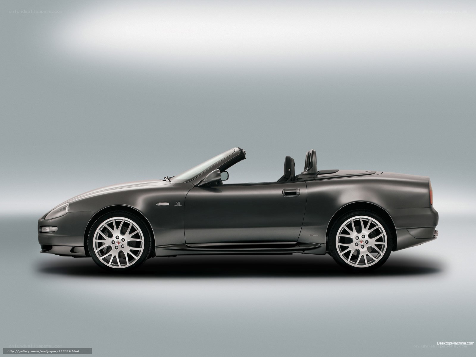 gray maserati convertible