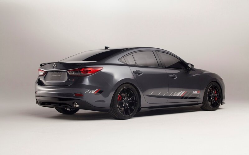 Gray Mazda Sedan