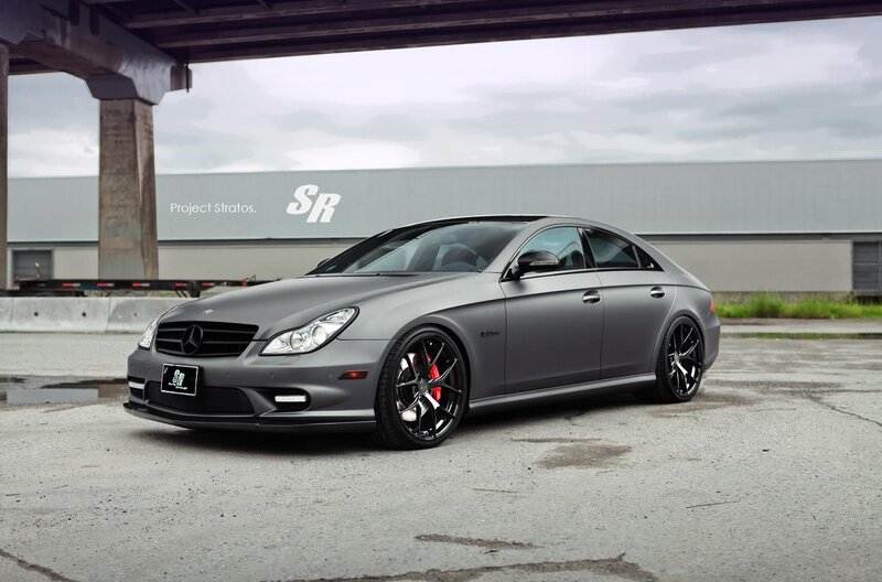 Gray Mercedes-Benz CLS63 AMG