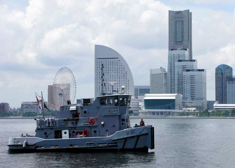 Gray Military Boat