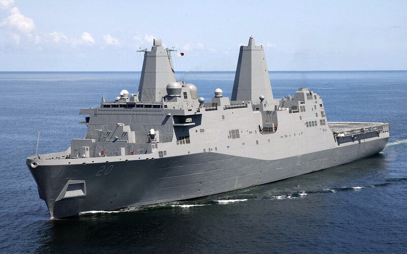 Gray Military Ship