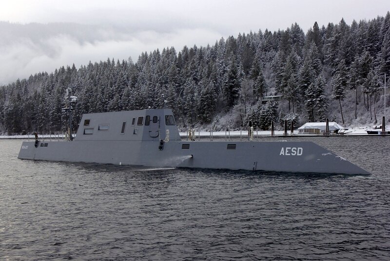 Gray Military Vessel
