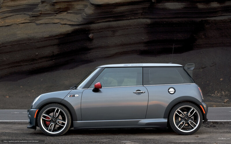 Gray Mini Cooper Car — Dramatic