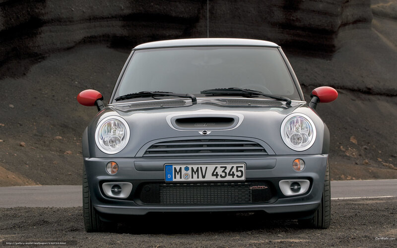 gray mini cooper car