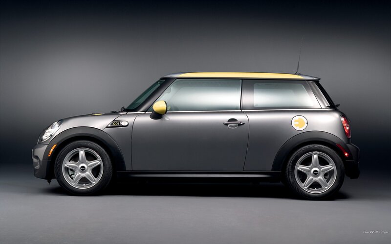 gray mini cooper electric