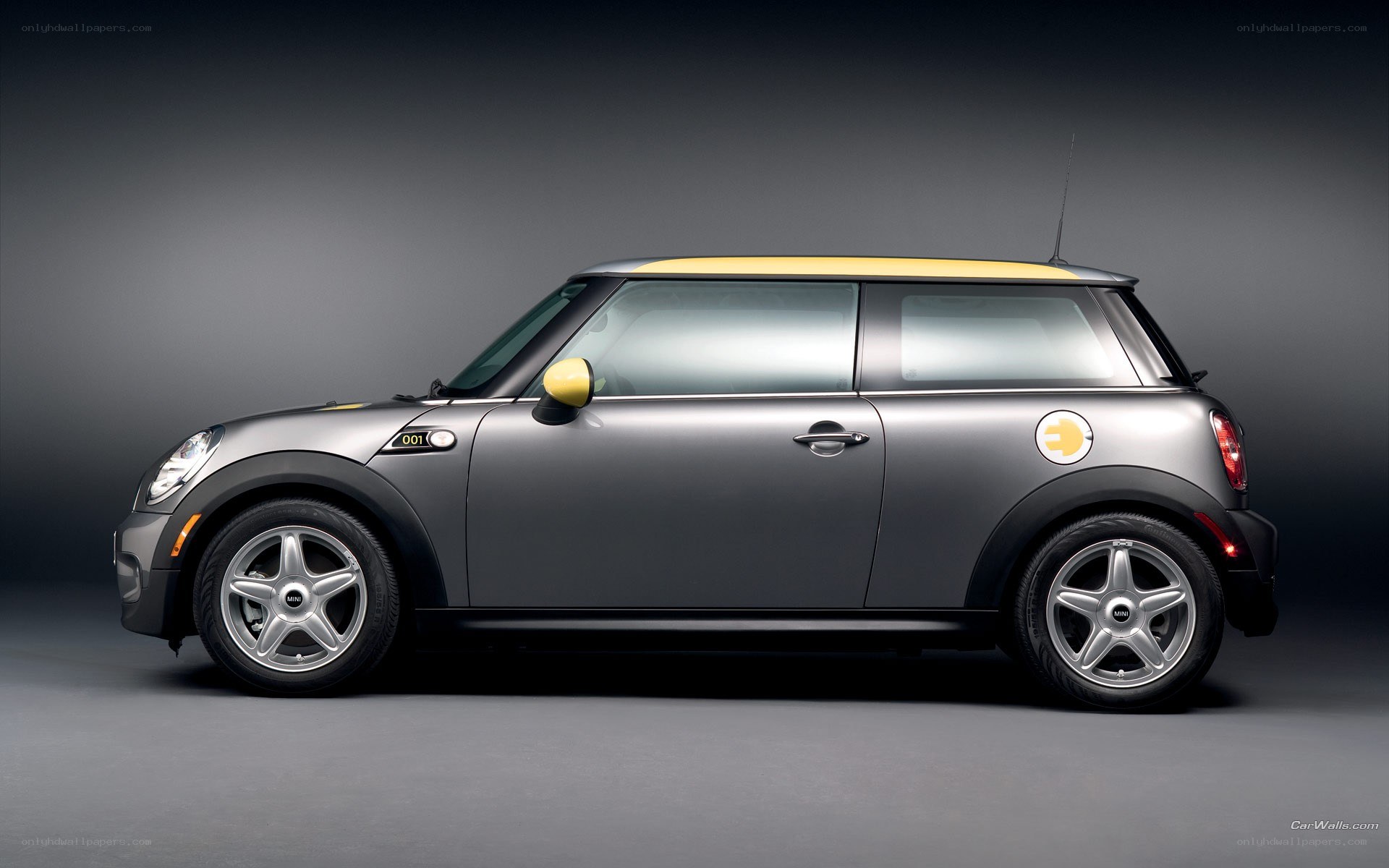 gray mini cooper electric
