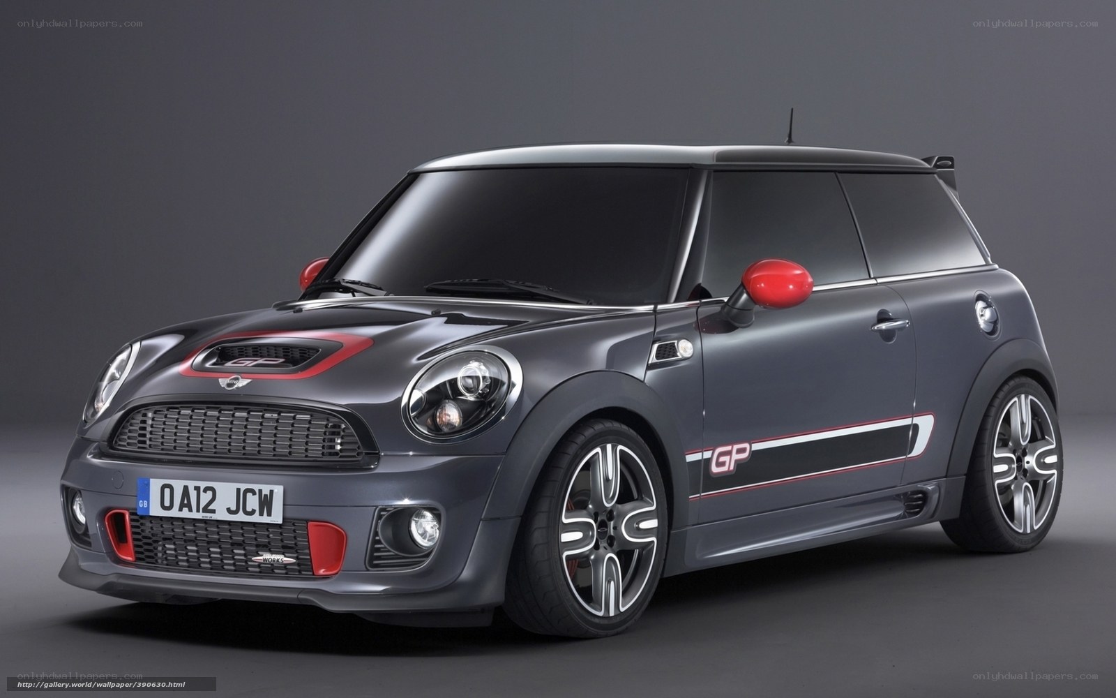 Gray Mini Cooper GP car
