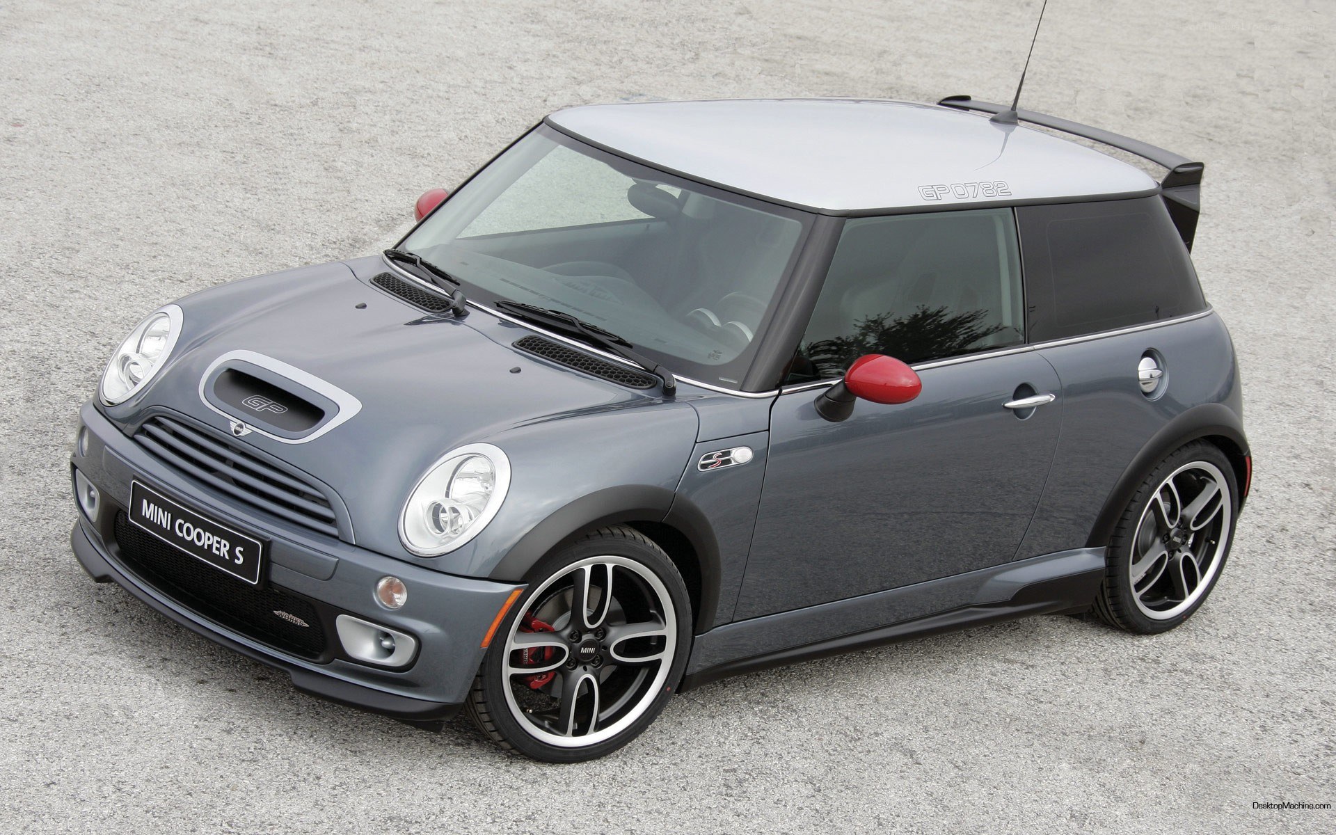 Gray Mini Cooper S car