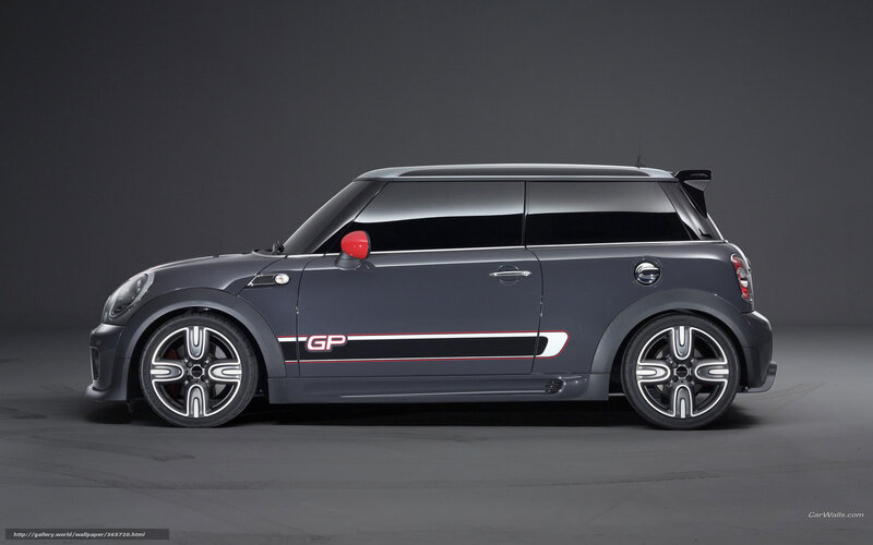 Gray MINI GP car side view