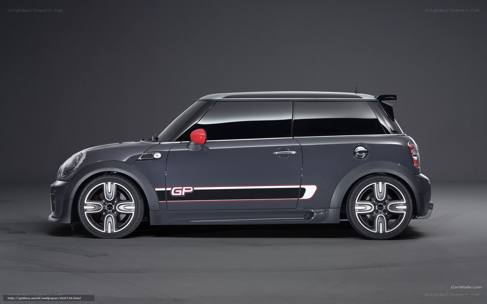 Gray MINI GP car side view