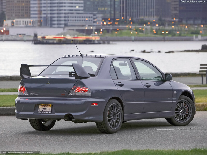 gray mitsubishi lancer evolution