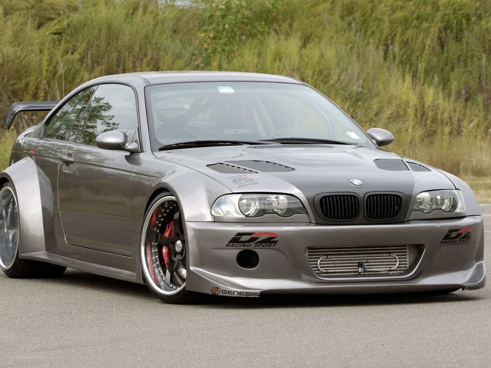 gray modified bmw coupe