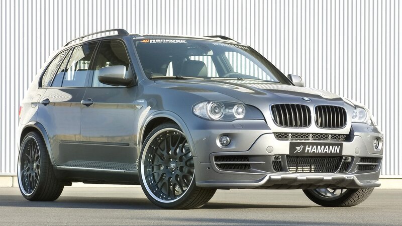 Gray Modified BMW SUV