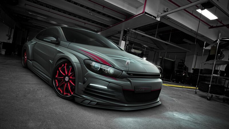 Gray Modified Car — Dramatic, Digital Art