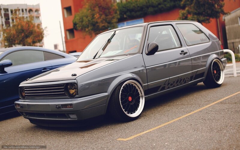 gray modified hatchback car