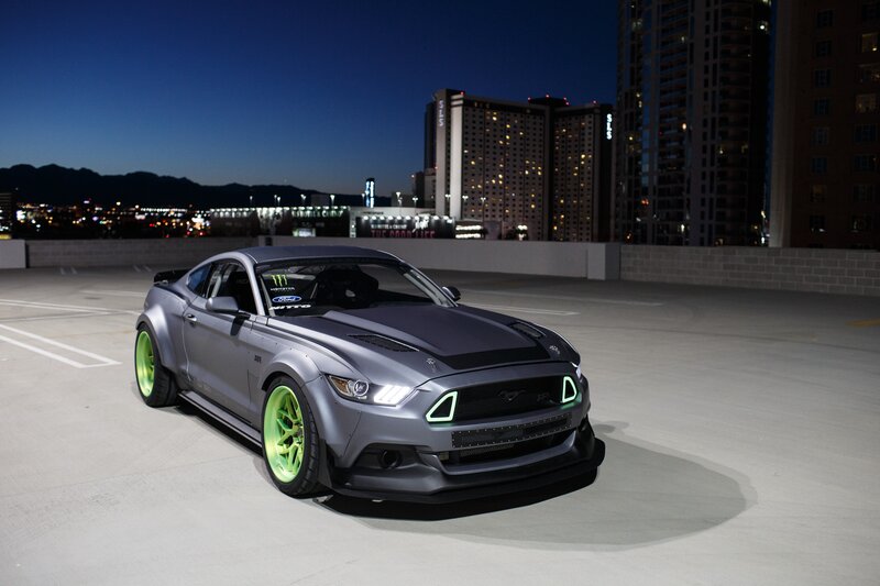 Gray Modified Mustang