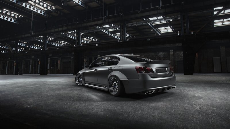 Gray Modified Sedan — Dramatic, Photograph, Car, Warehouse