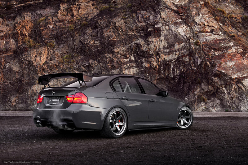 Gray Modified Sedan — Dramatic, Sunset