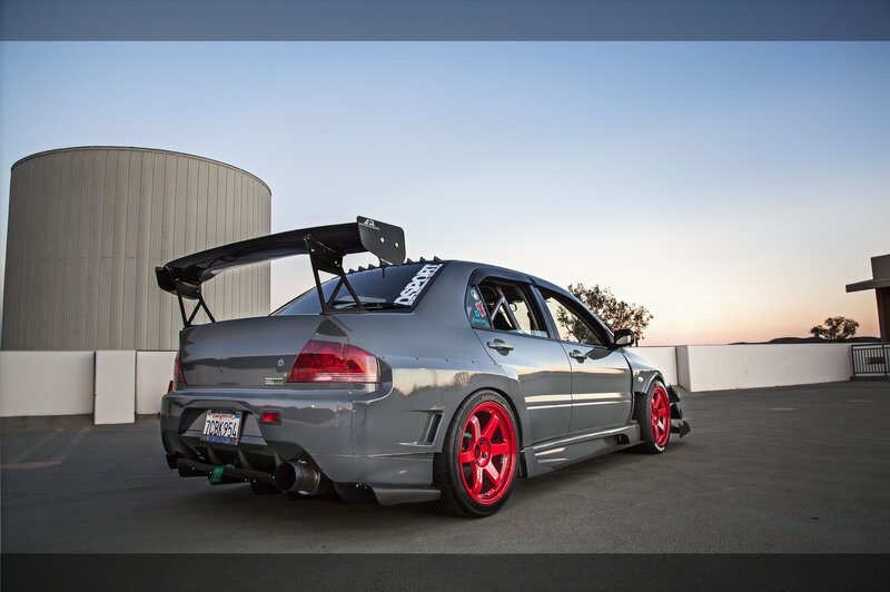 Gray Modified Sedan — Dramatic