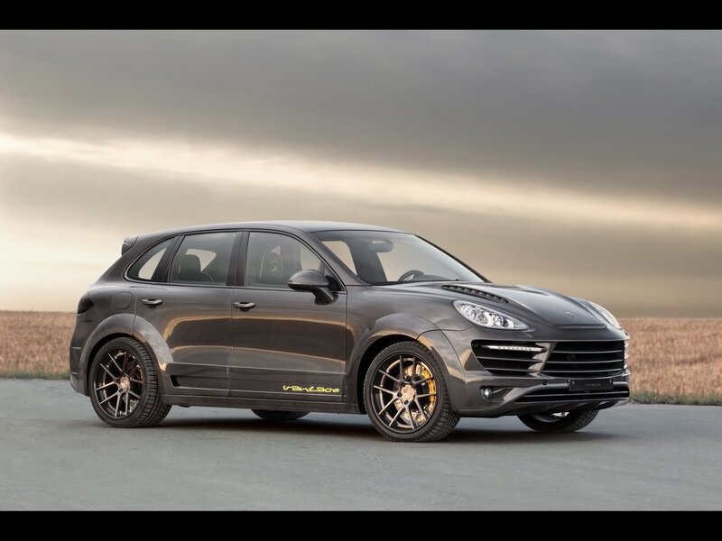 Gray Modified SUV — Dramatic, Sunset, Photograph