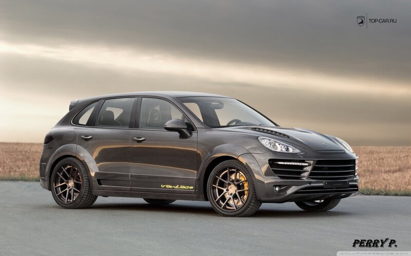 Gray Modified SUV — Dramatic, Sunset