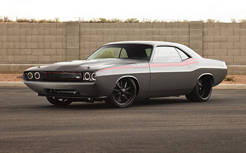 Gray Muscle Car — Calm, Afternoon, Photograph, Wall