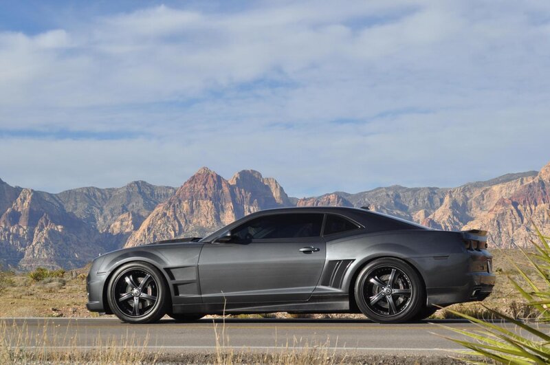 Gray Muscle Car — Dramatic, Afternoon, Photograph