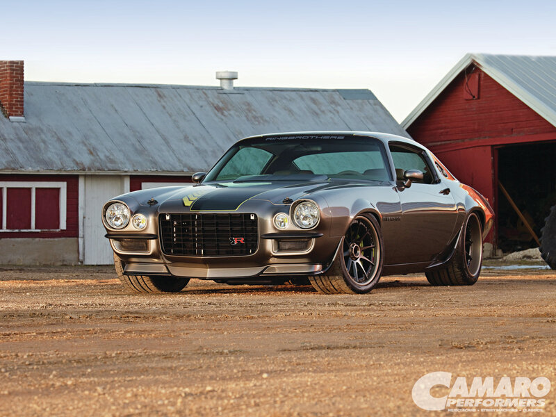 Gray Muscle Car — Dramatic, Afternoon