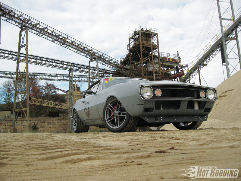 Gray Muscle Car — Dramatic