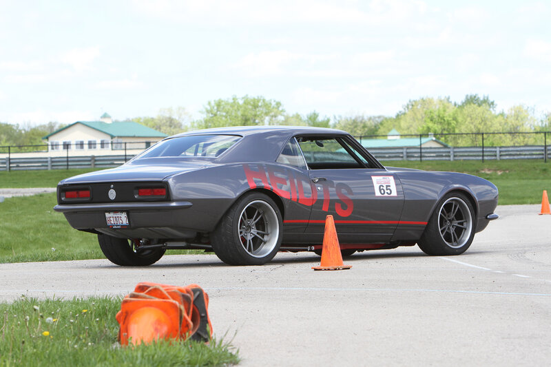 Gray Muscle Car — Outdoor, Afternoon