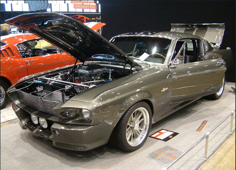 Gray Muscle Car — Showroom, Photograph