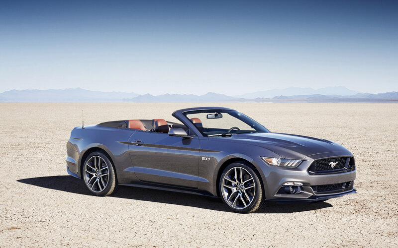 Gray Mustang Convertible — Serene