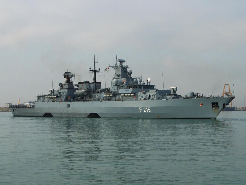Gray Naval Frigate