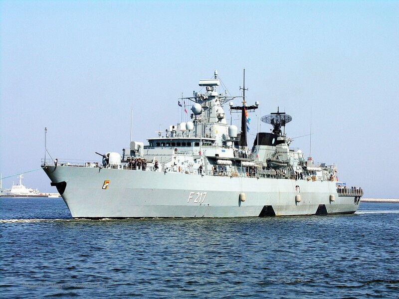 Gray Naval Warship — Calm, Afternoon, Photograph