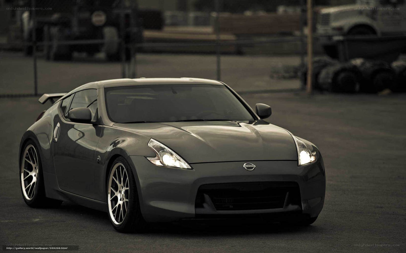Gray Nissan 370Z sports car