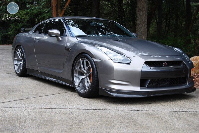 Gray Nissan GT-R sports car