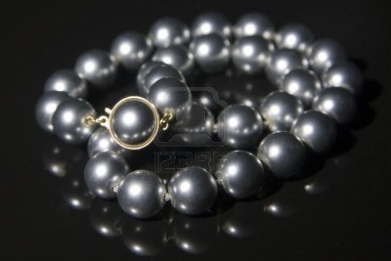 Gray Pearl Necklace